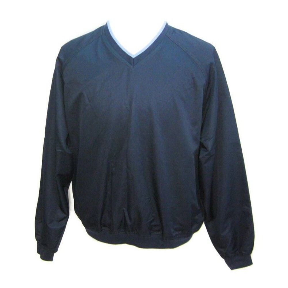 GEORGE Men's (Large) Navy Blue Pullover Golf Jacket Water Resistant Windbreaker
